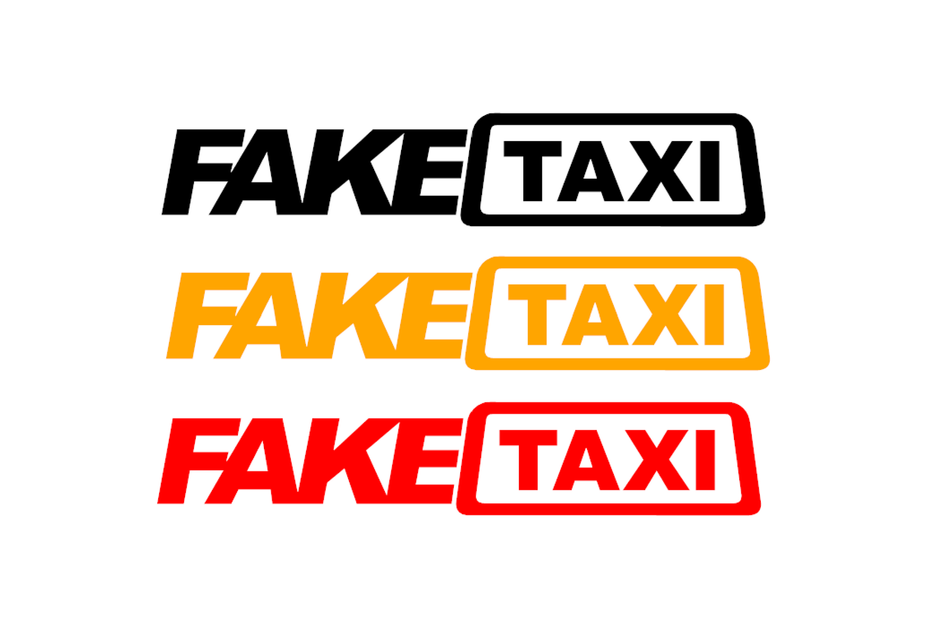 Fake Taxi Sticker – BSAufkleber Shop